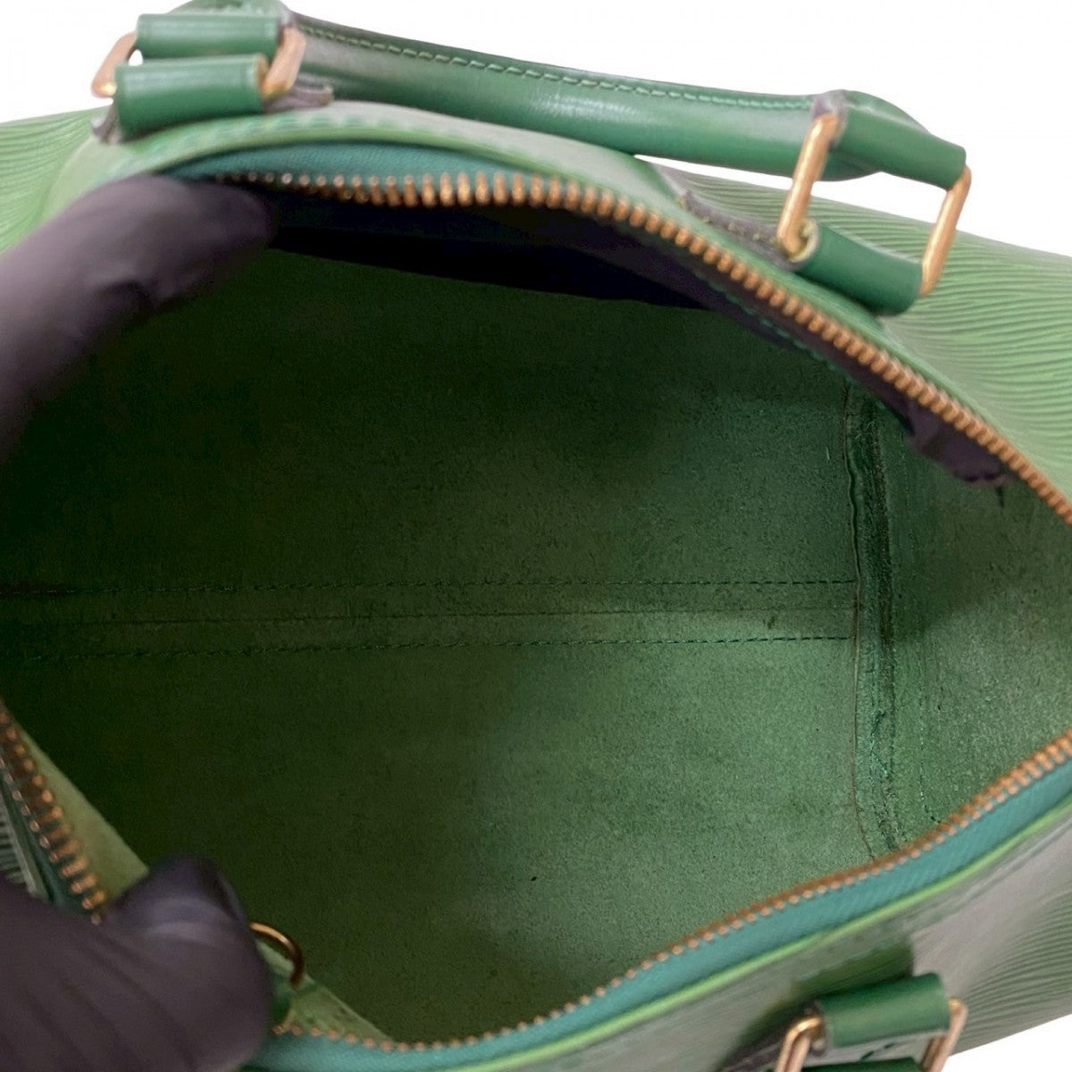 LOUIS VUITTON Handbag Epi Leather green Epi Speedy 25