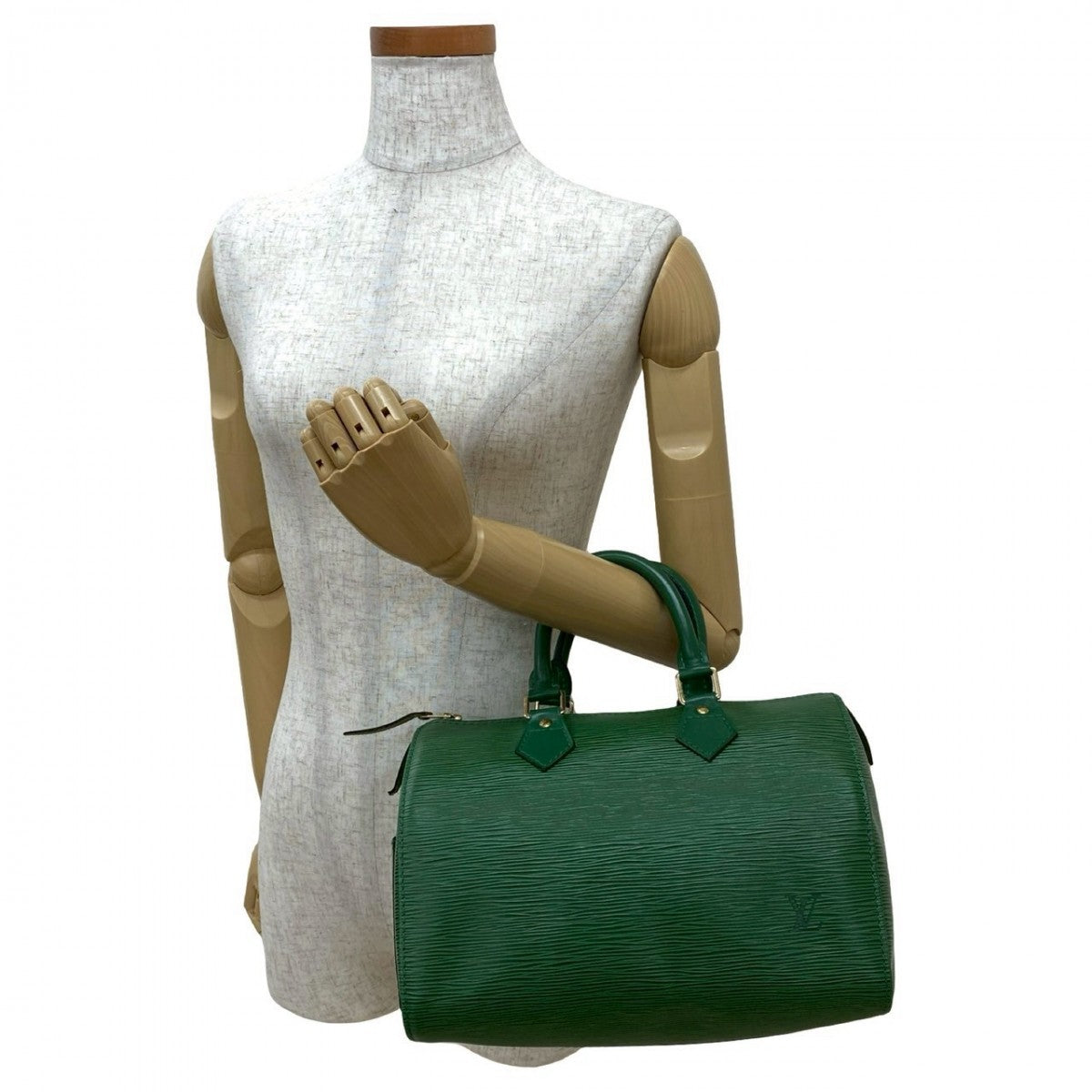 LOUIS VUITTON Handbag Epi Leather green Epi Speedy 25