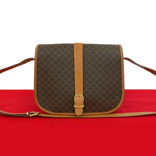 CELINE Shoulder Bag leather Brown