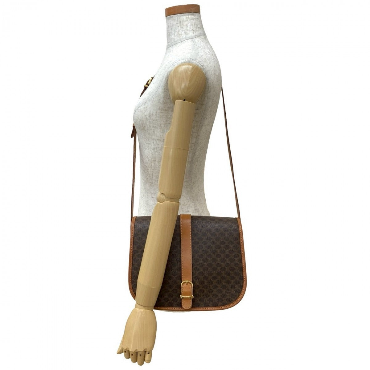 CELINE Shoulder Bag leather Brown