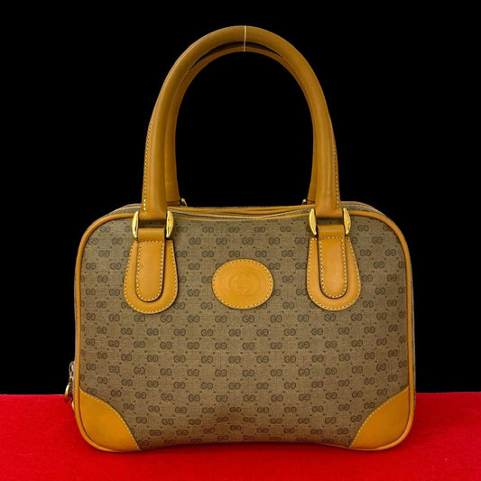 GUCCI Handbag leather Brown