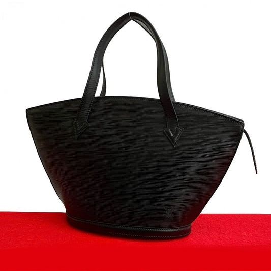 LOUIS VUITTON Handbag leather black Epi Sun jack