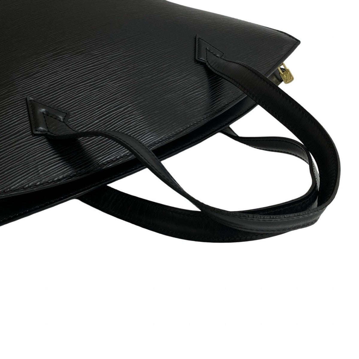 LOUIS VUITTON Handbag leather black Epi Sun jack