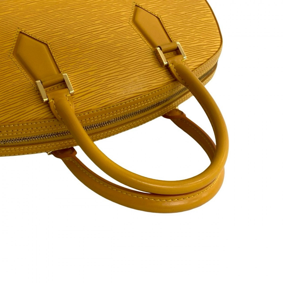 LOUIS VUITTON Handbag leather yellow Epi jasmine