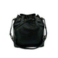 LOUIS VUITTON Shoulder Bag leather black Epi Petit Noe