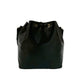 LOUIS VUITTON Shoulder Bag leather black Epi Petit Noe