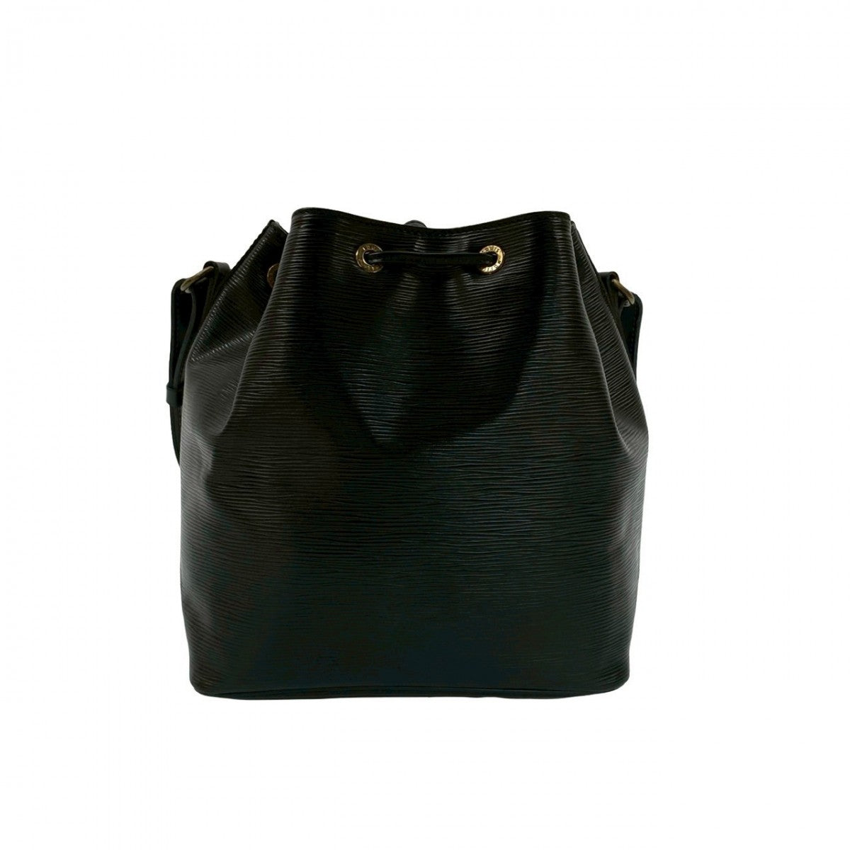 LOUIS VUITTON Shoulder Bag leather black Epi Petit Noe