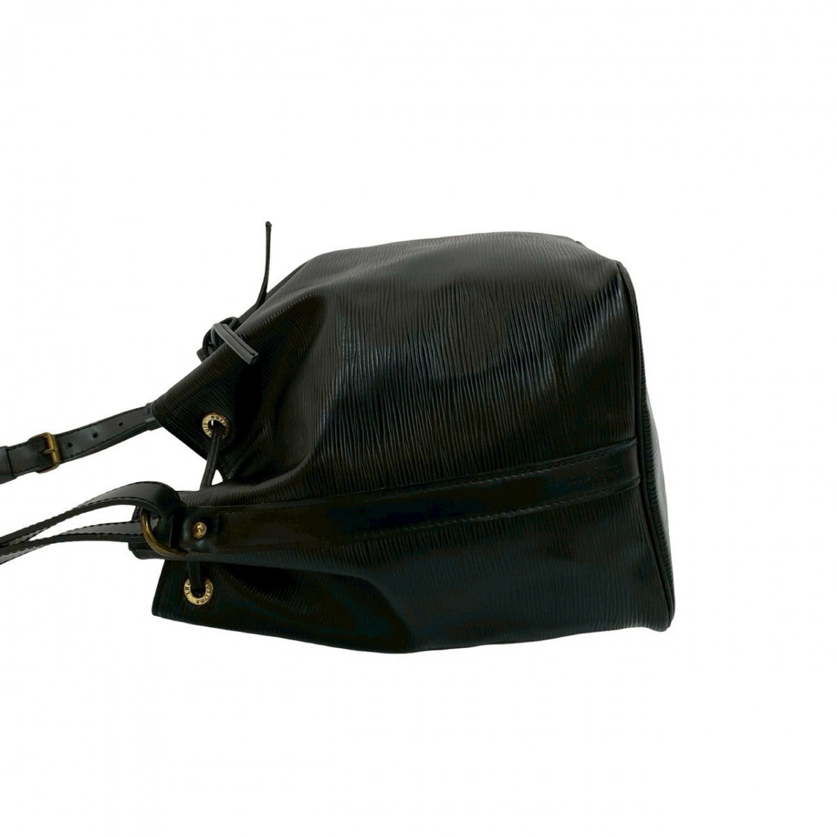 LOUIS VUITTON Shoulder Bag leather black Epi Petit Noe