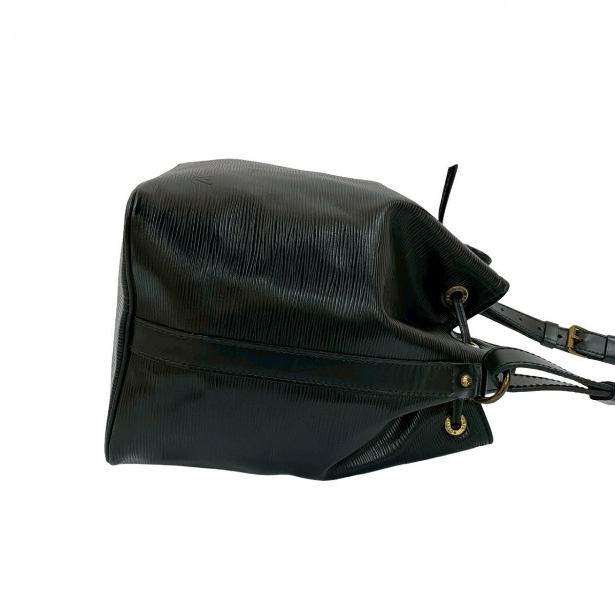LOUIS VUITTON Shoulder Bag leather black Epi Petit Noe