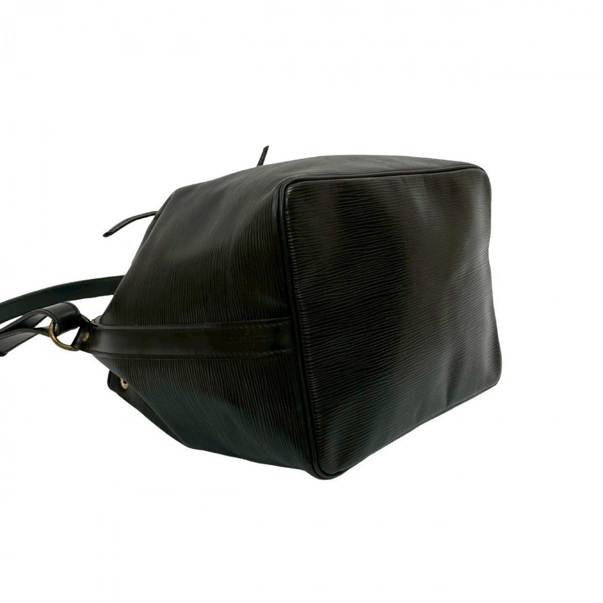 LOUIS VUITTON Shoulder Bag leather black Epi Petit Noe