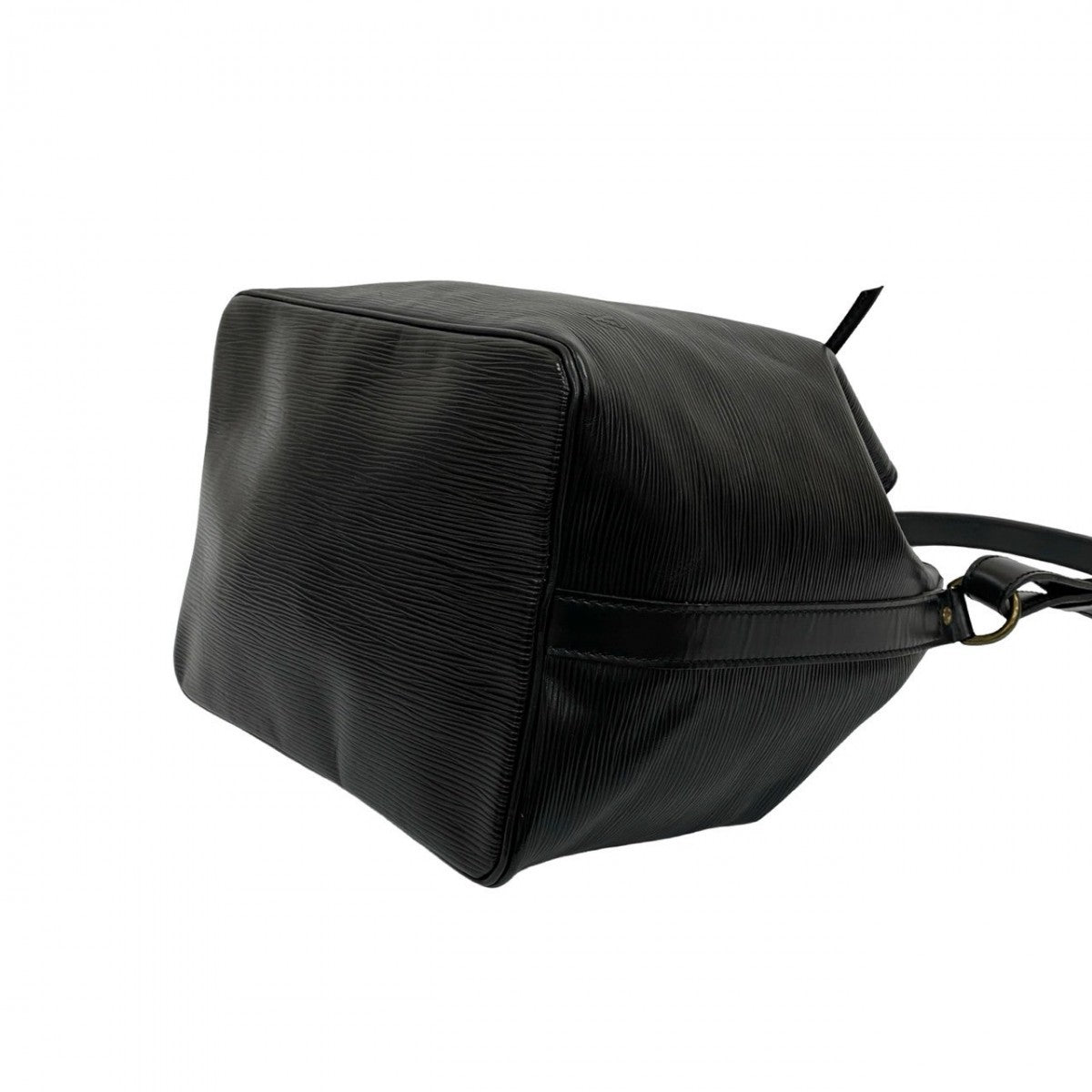 LOUIS VUITTON Shoulder Bag leather black Epi Petit Noe