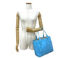 LOEWE Tote Bag leather blue Heritage