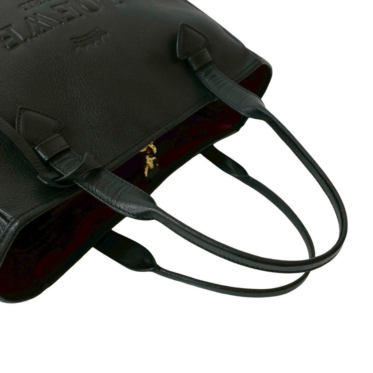 LOEWE Tote Bag leather black Heritage