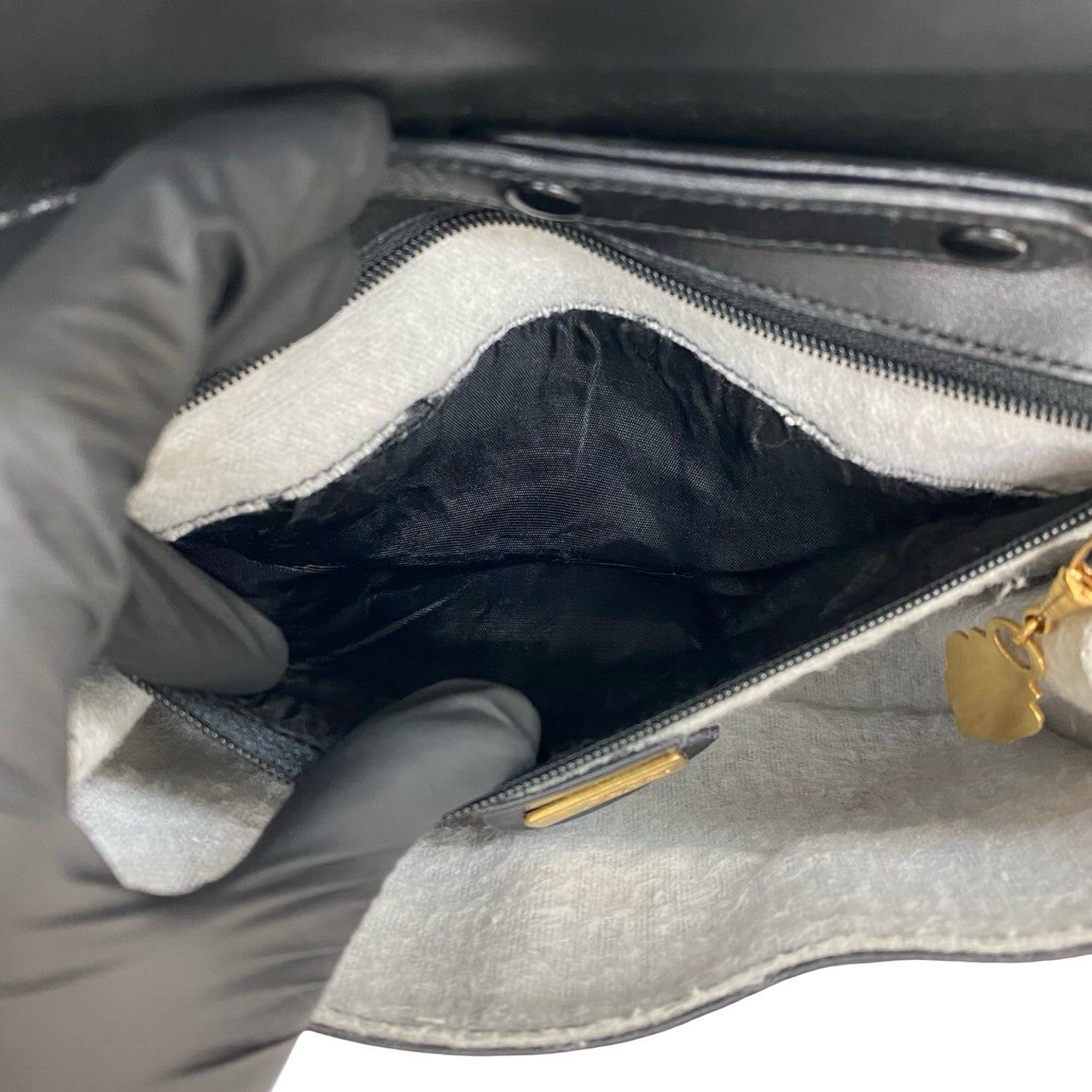 GUCCI Shoulder Bag leather black