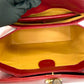 GUCCI Handbag Calfskin Red Bamboo