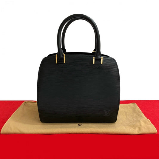 LOUIS VUITTON Handbag Epi Leather black Epi Ponneuf