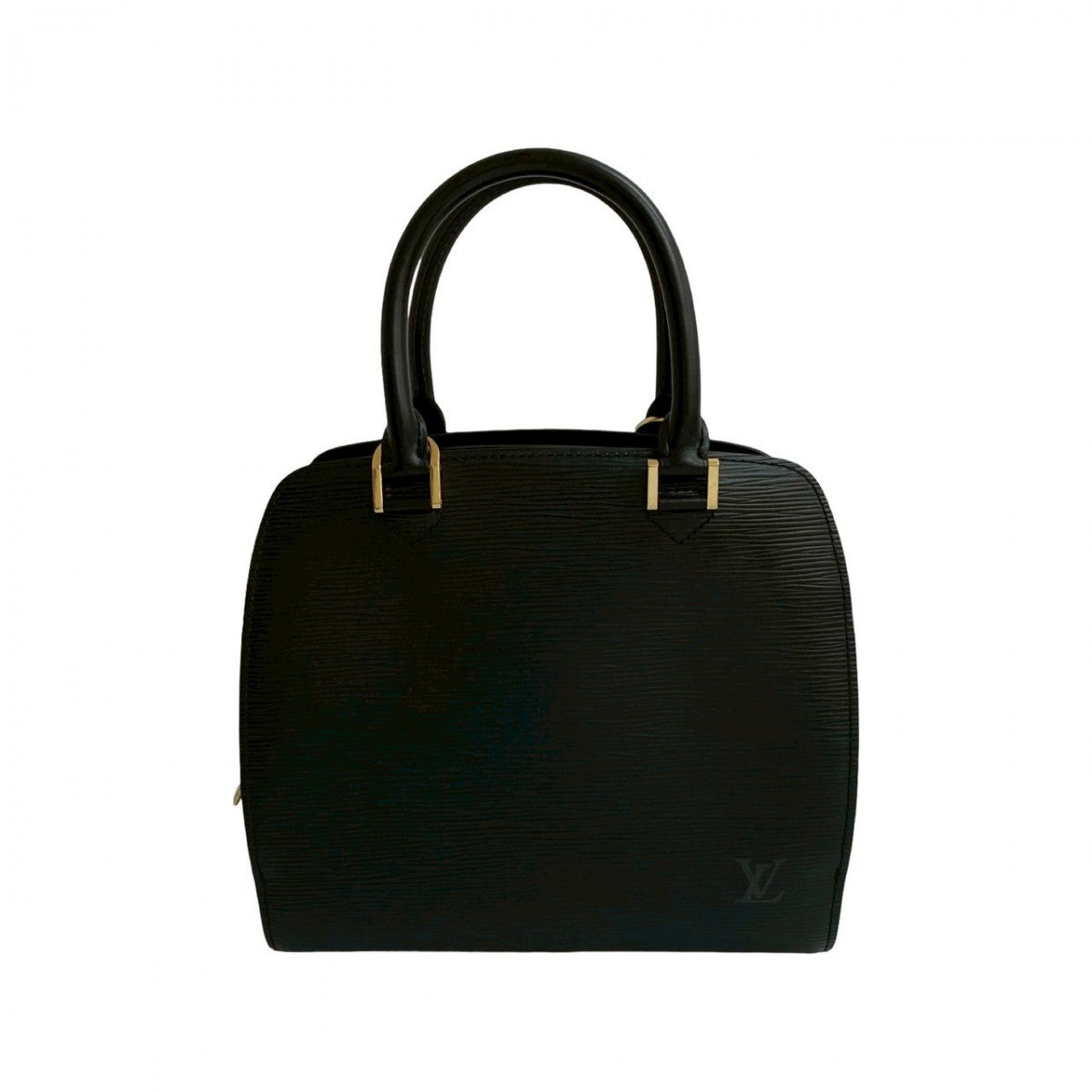 LOUIS VUITTON Handbag Epi Leather black Epi Ponneuf