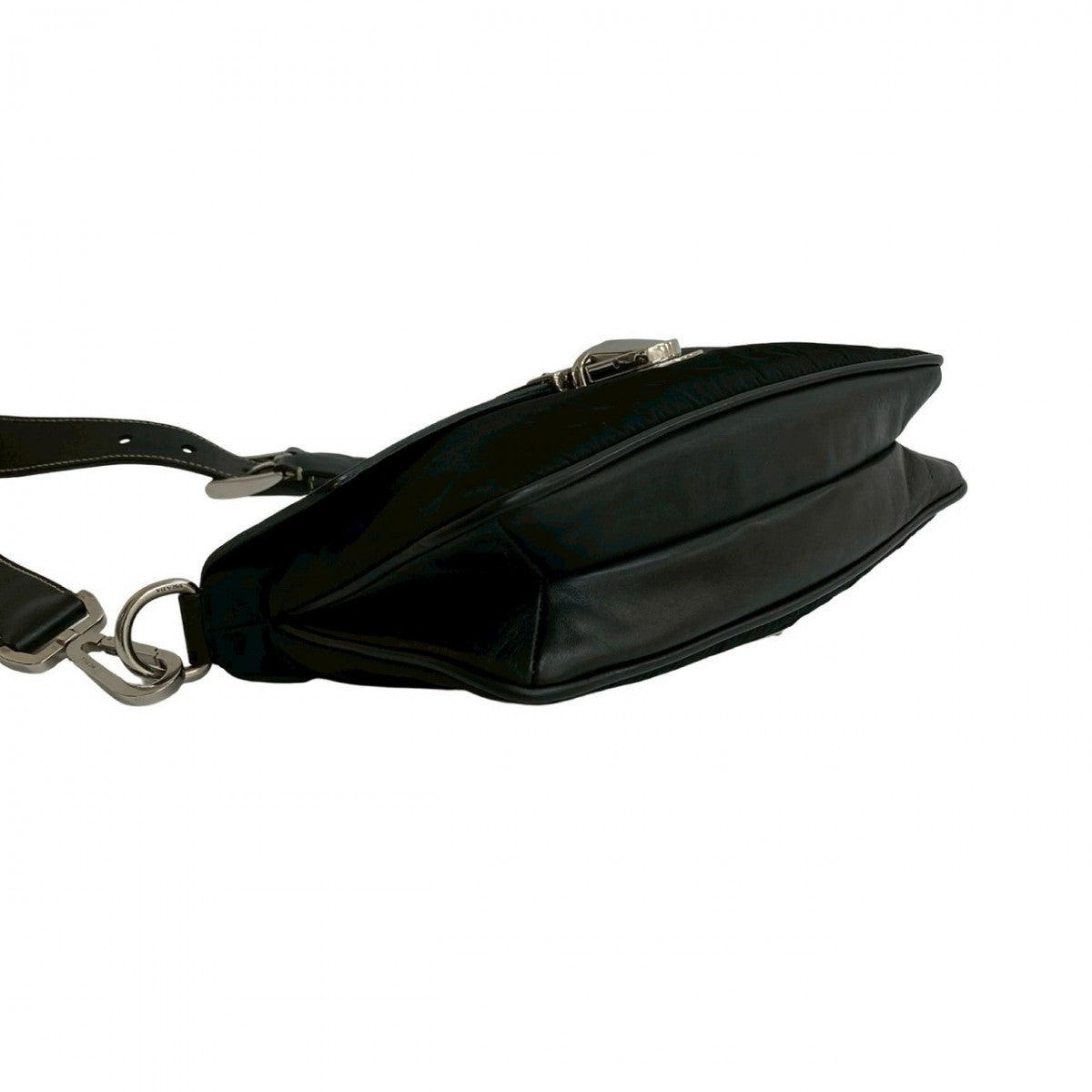 PRADA Shoulder Bag leather black