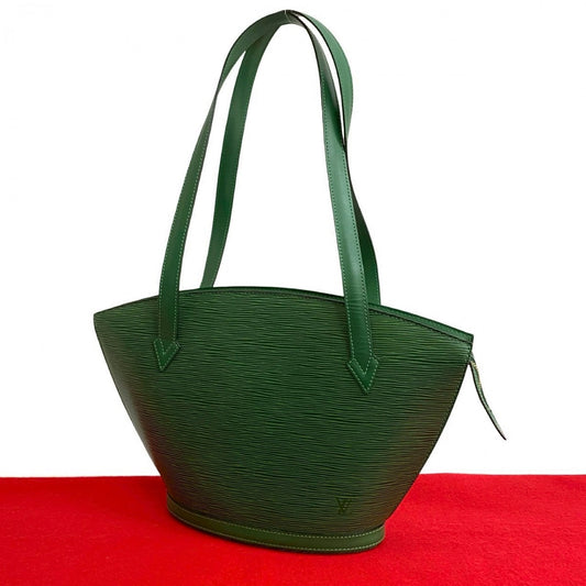 LOUIS VUITTON Tote Bag Epi Leather green Epi Sunjack shopping