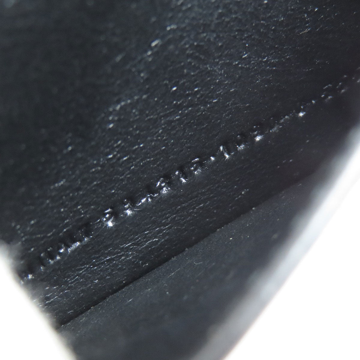 BALENCIAGA Bifold Wallet 594315 leather black logo mens Used Authentic