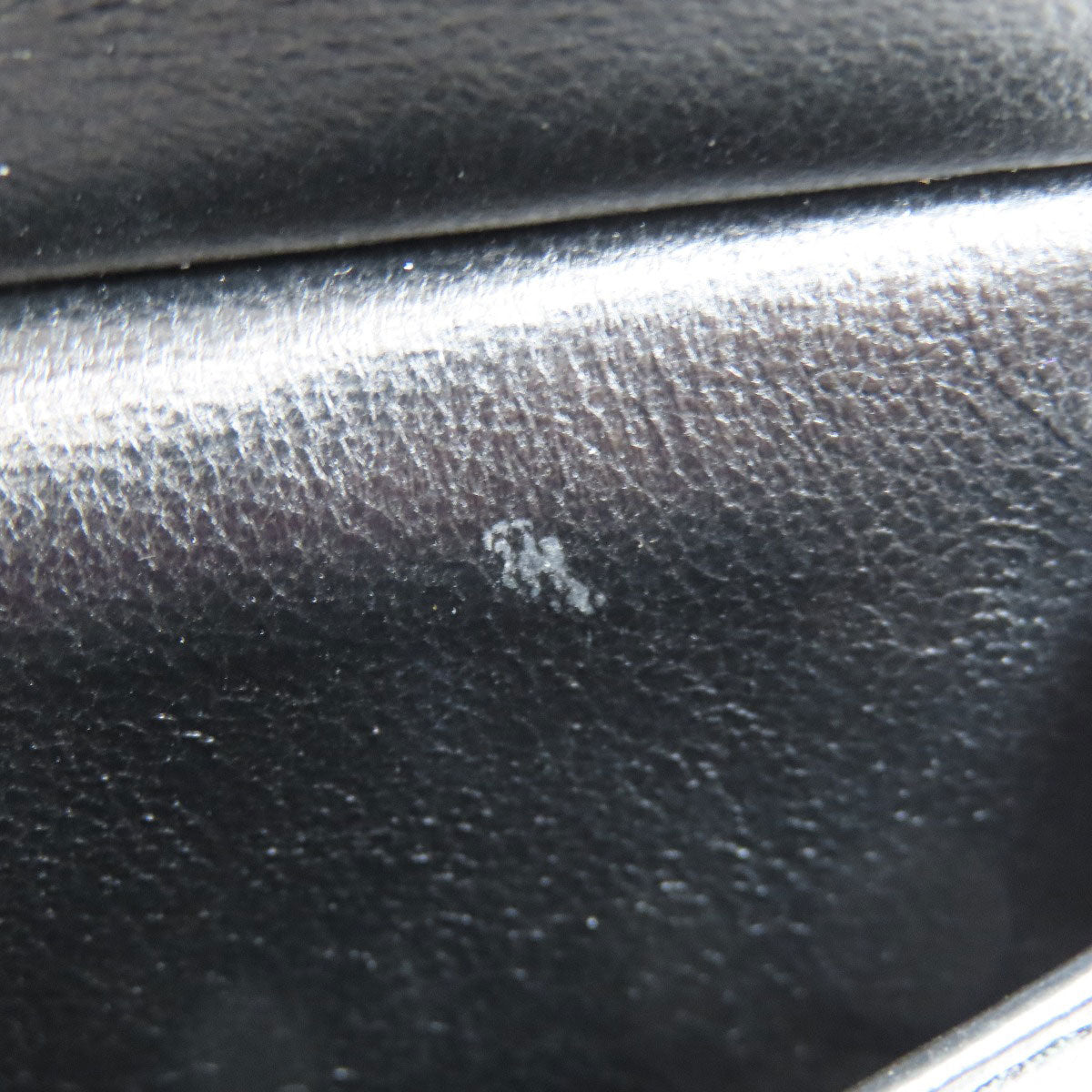 BALENCIAGA Bifold Wallet 594315 leather black logo mens Used Authentic
