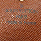 LOUIS VUITTON Coin case M61930 Monogram canvas Brown Portonet Plat Women Used Authentic