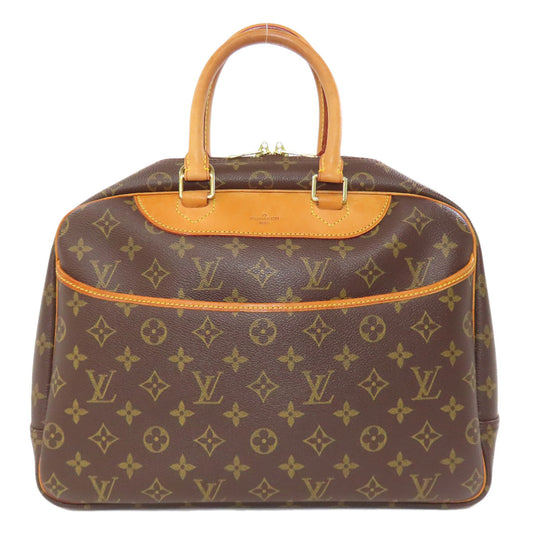 LOUIS VUITTON Tote Bag M47270 Monogram canvas Brown Deauville Women Used Authentic