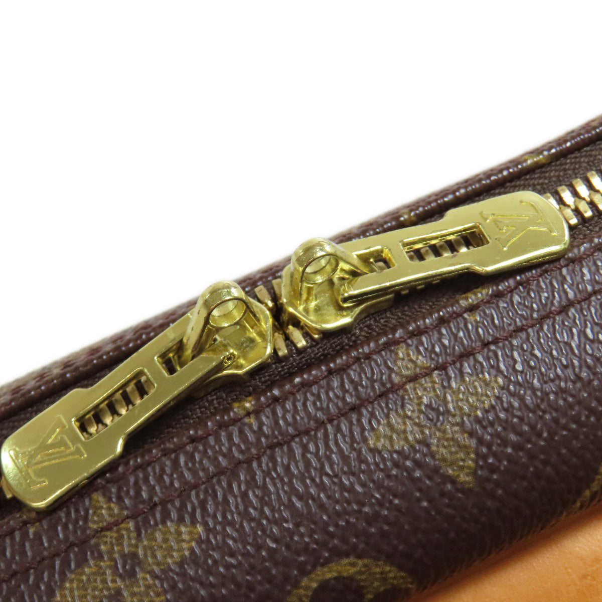 LOUIS VUITTON Tote Bag M47270 Monogram canvas Brown Deauville Women Used Authentic