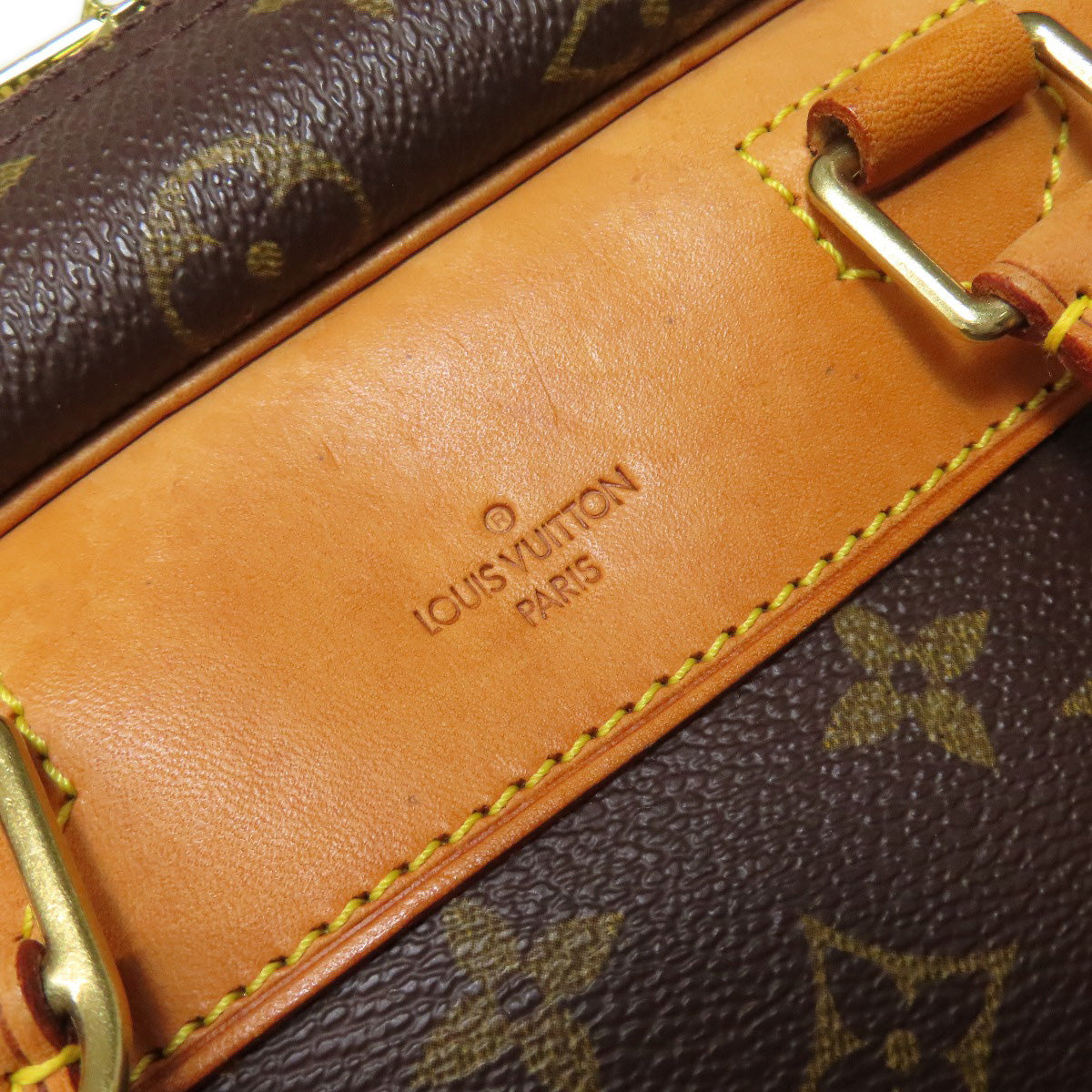 LOUIS VUITTON Tote Bag M47270 Monogram canvas Brown Deauville Women Used Authentic