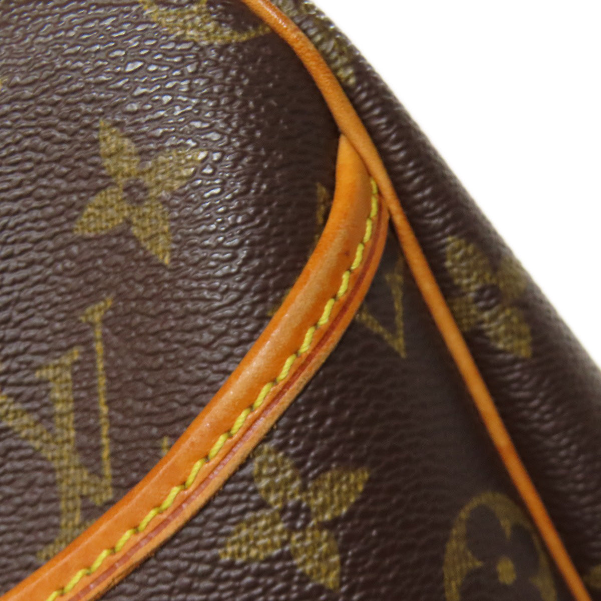 LOUIS VUITTON Tote Bag M47270 Monogram canvas Brown Deauville Women Used Authentic