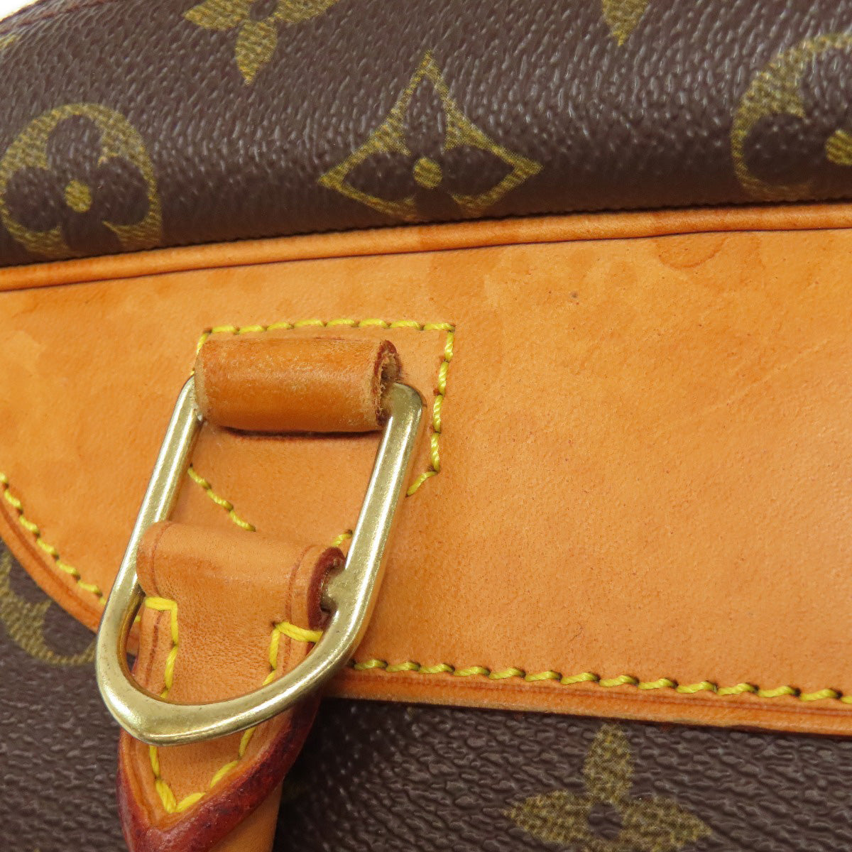 LOUIS VUITTON Tote Bag M47270 Monogram canvas Brown Deauville Women Used Authentic