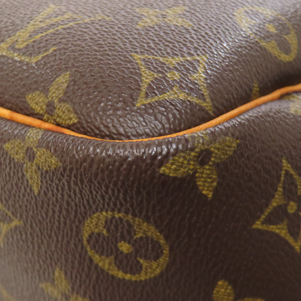 LOUIS VUITTON Tote Bag M47270 Monogram canvas Brown Deauville Women Used Authentic