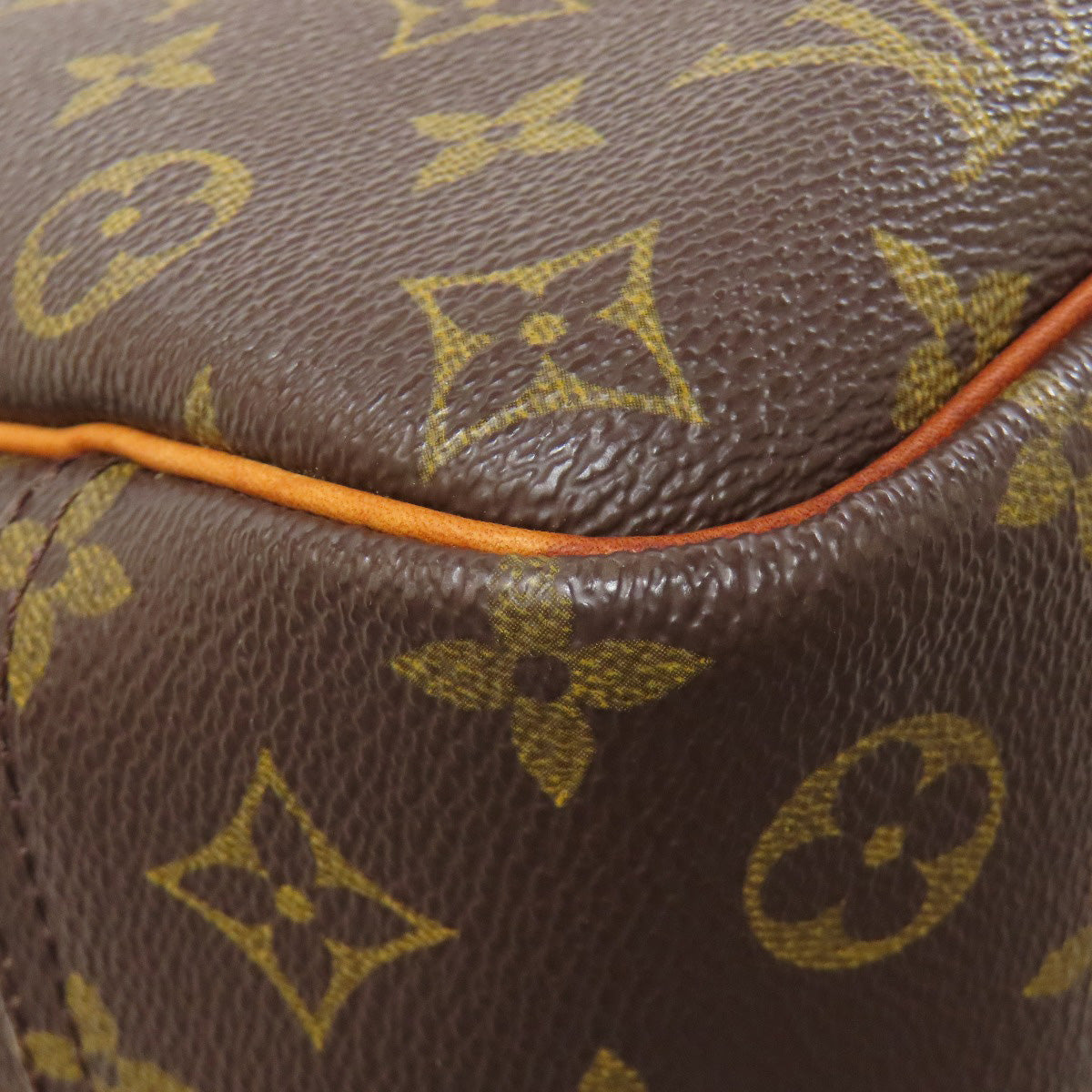 LOUIS VUITTON Tote Bag M47270 Monogram canvas Brown Deauville Women Used Authentic