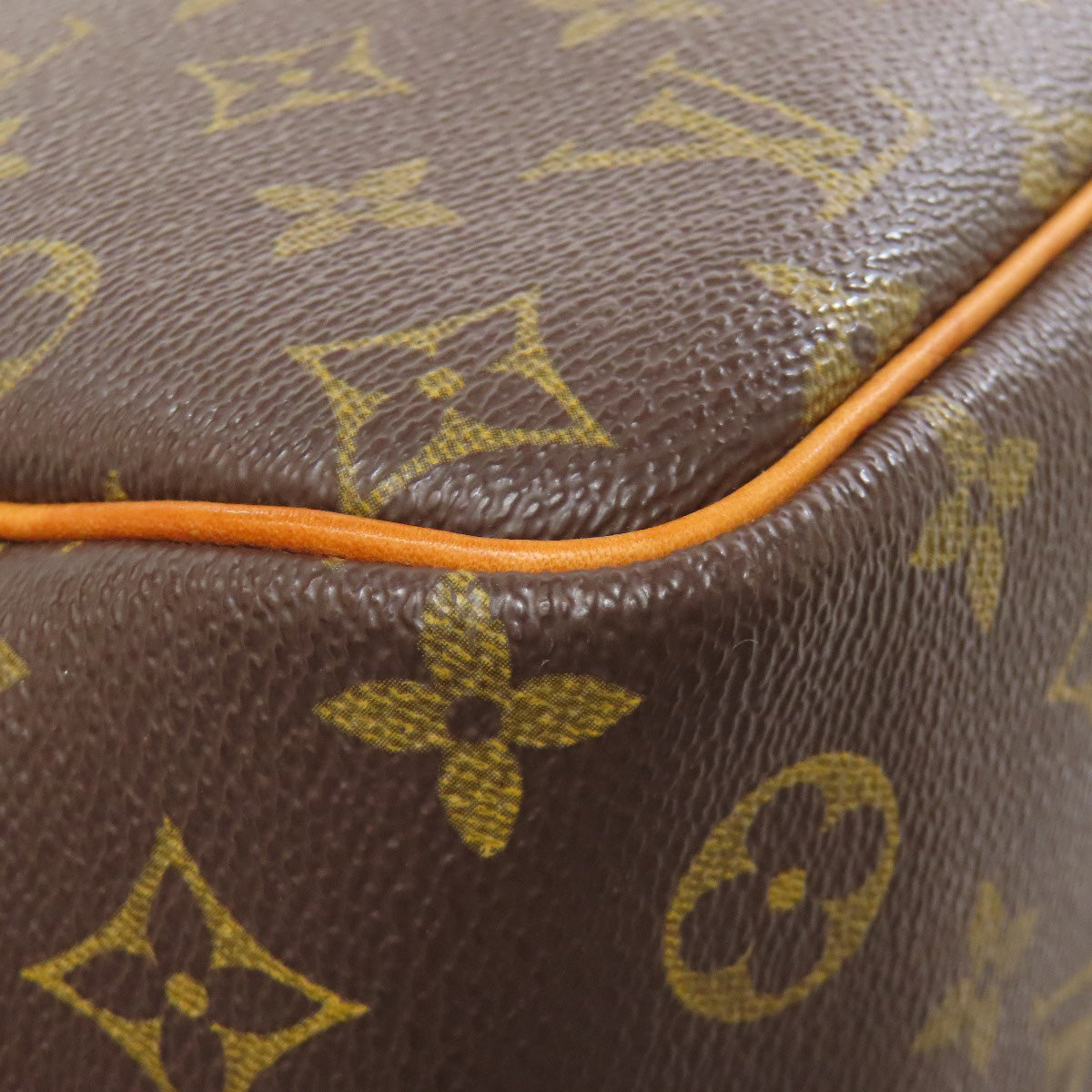 LOUIS VUITTON Tote Bag M47270 Monogram canvas Brown Deauville Women Used Authentic