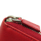PRADA Long Wallet Purse Safiano Red logo Women Used Authentic