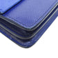 PRADA Long Wallet Purse Safiano blue Shoulder wallet Women Used Authentic