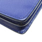 PRADA Long Wallet Purse Safiano blue Shoulder wallet Women Used Authentic
