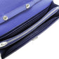 PRADA Long Wallet Purse Safiano blue Shoulder wallet Women Used Authentic