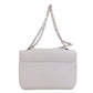 CELINE Shoulder Bag leather gray CMetal Women Used Authentic