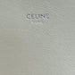 CELINE Shoulder Bag leather gray CMetal Women Used Authentic