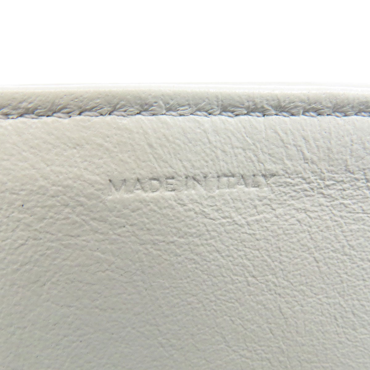 CELINE Shoulder Bag leather gray CMetal Women Used Authentic