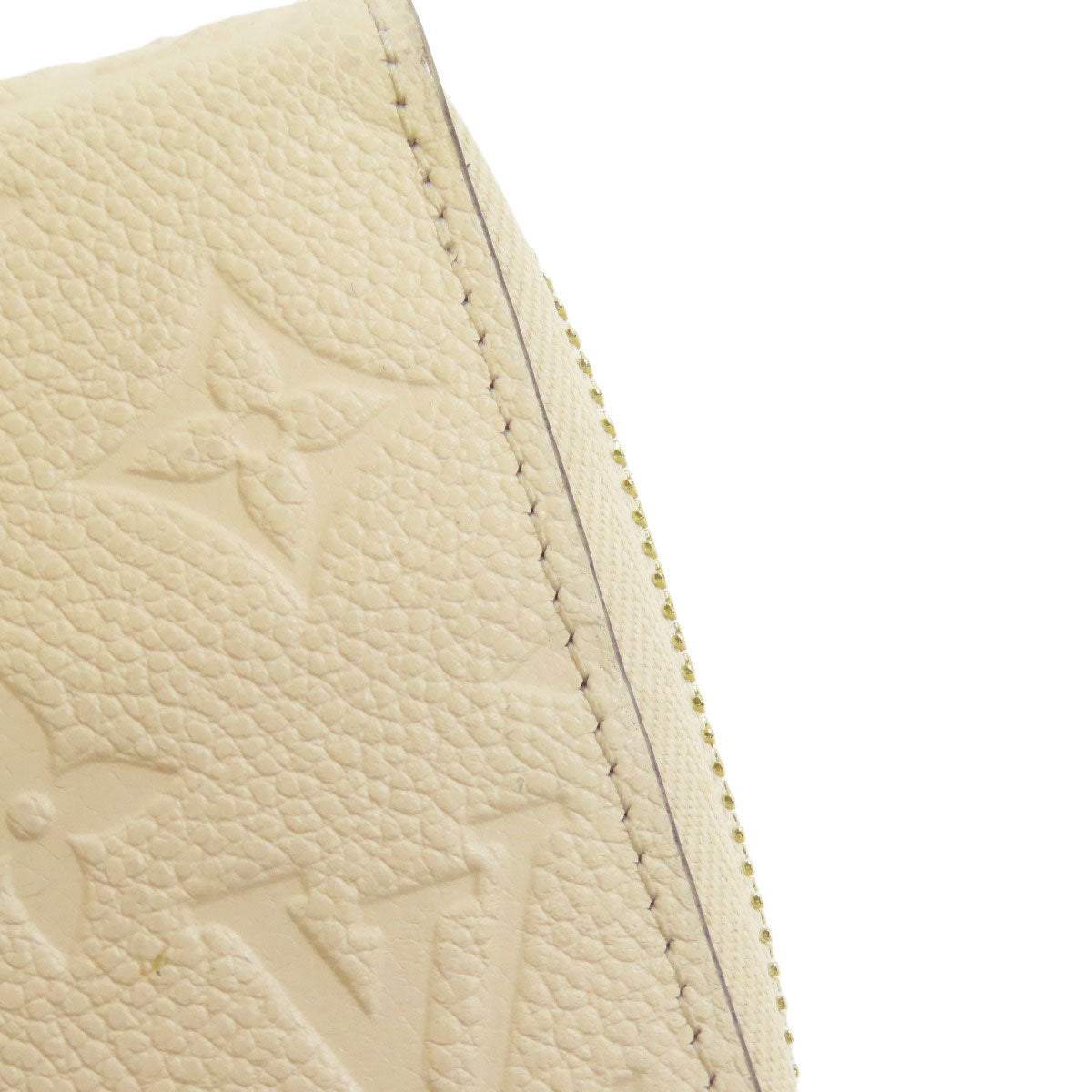 LOUIS VUITTON Long Wallet Purse M82212 Ann Platt white Zippy wallet Women Used Authentic