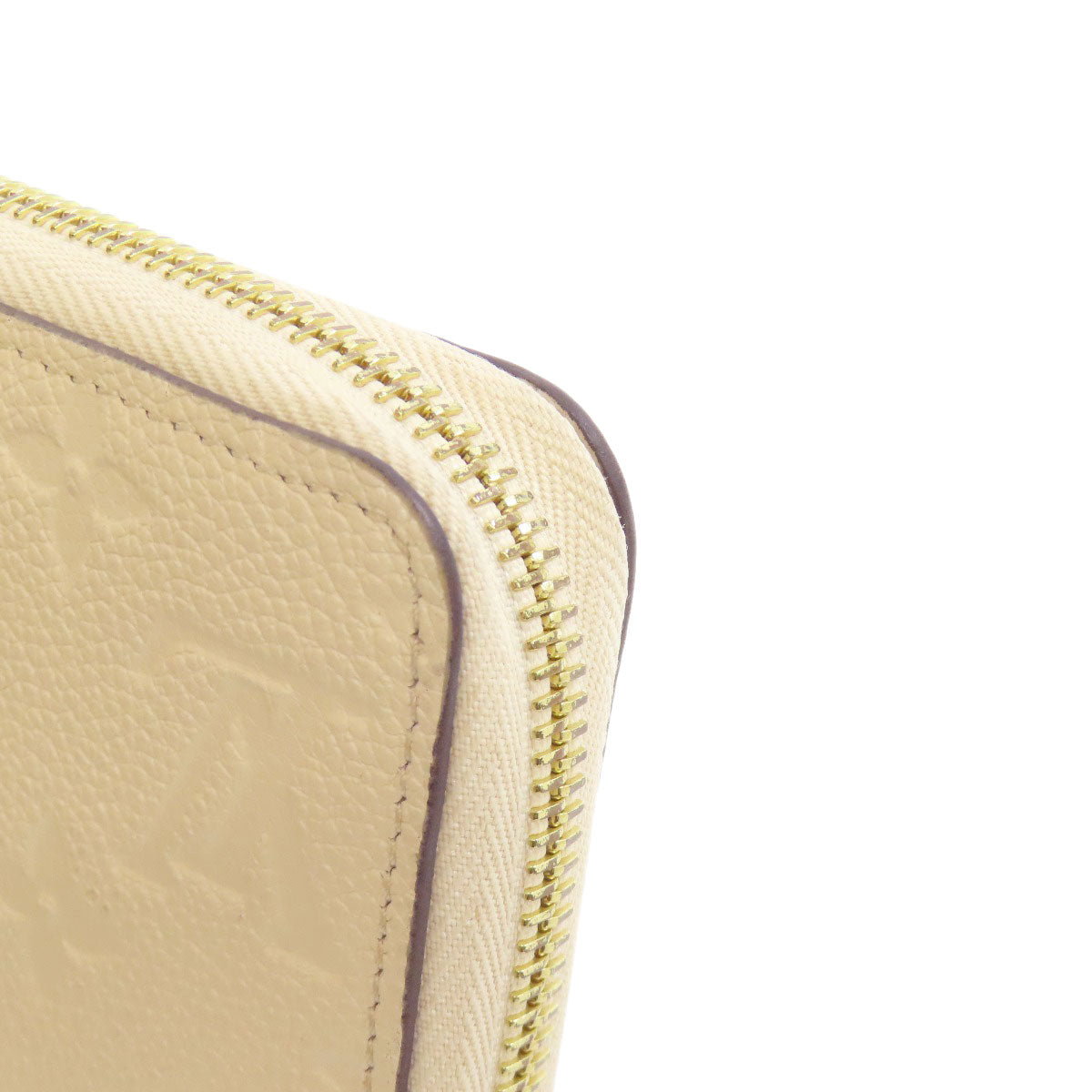 LOUIS VUITTON Long Wallet Purse M82212 Ann Platt white Zippy wallet Women Used Authentic