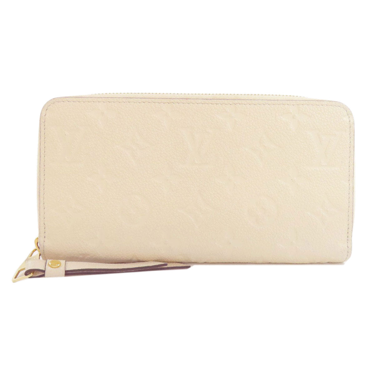 LOUIS VUITTON Long Wallet Purse M82212 Ann Platt white Zippy wallet Women Used Authentic