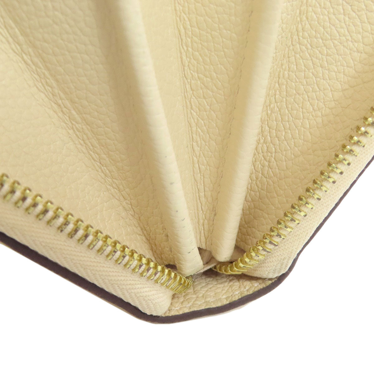 LOUIS VUITTON Long Wallet Purse M82212 Ann Platt white Zippy wallet Women Used Authentic