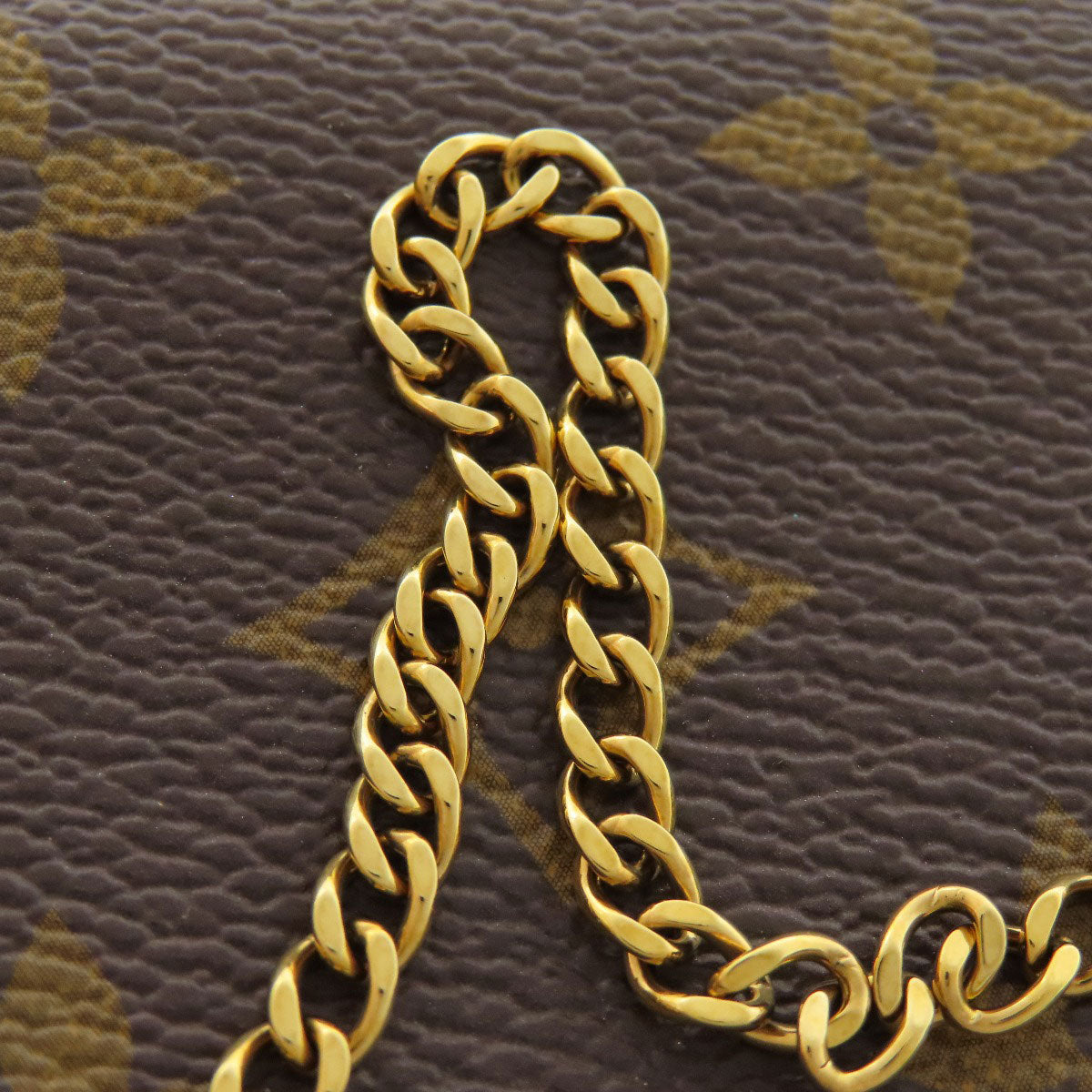 LOUIS VUITTON Accessory pouch M62087 Monogram canvas Brown Mini Pochettes & Accessories Giraffe Women Used Authentic