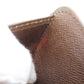 LOUIS VUITTON Bifold Wallet M61668 Damier canvas Brown Compact zip Women Used Authentic