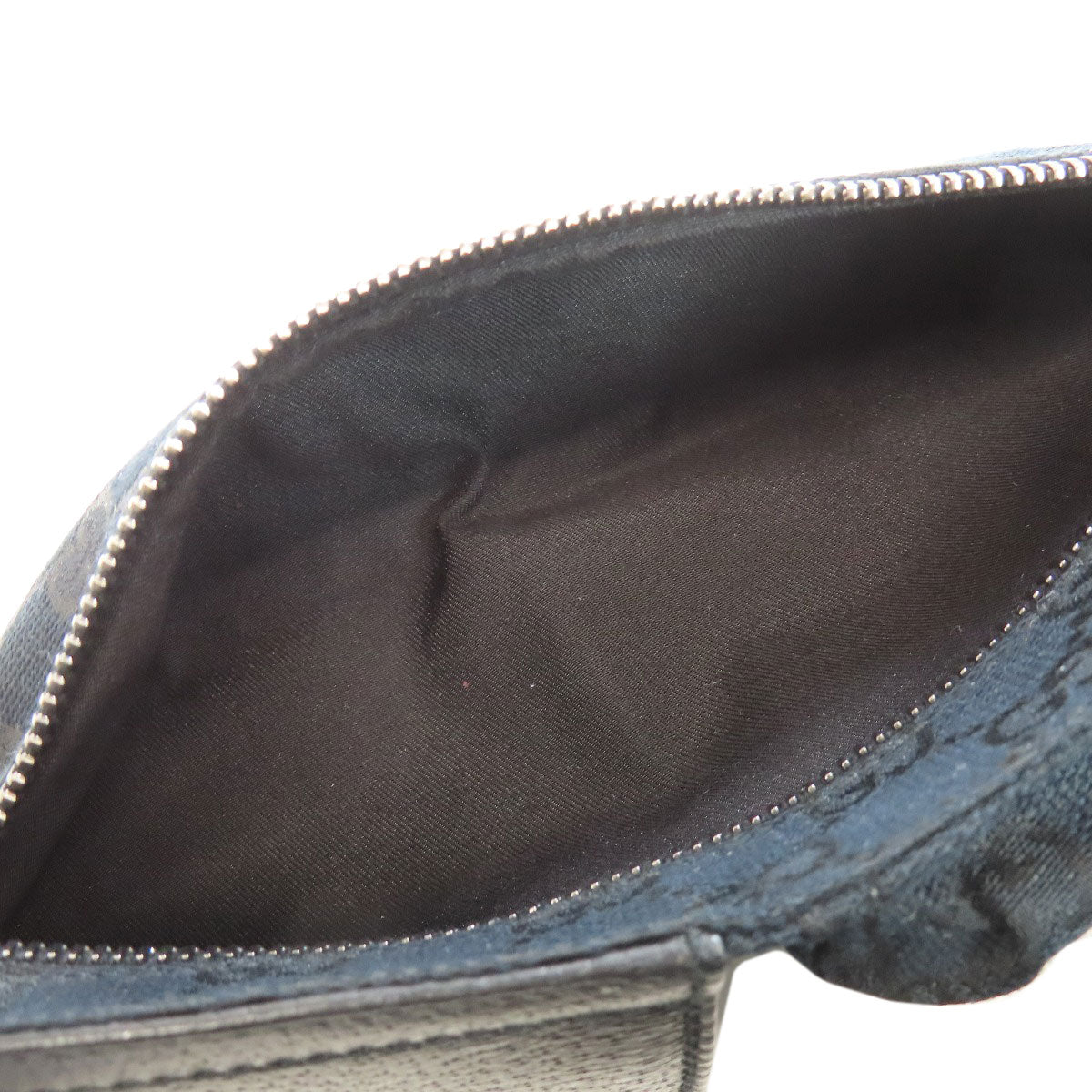 GUCCI Hip bag 162962 canvas black GG Women Used Authentic