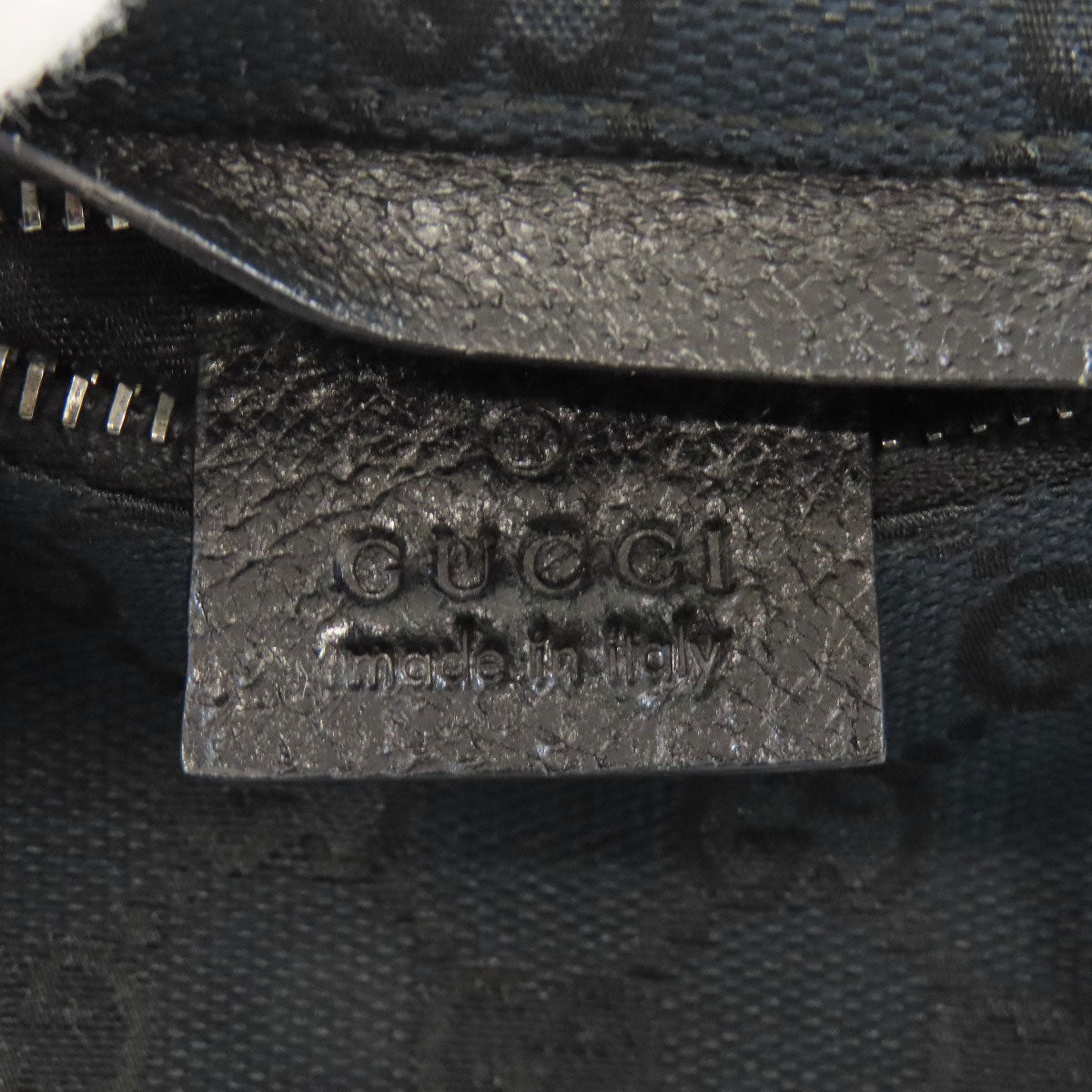 GUCCI Hip bag 162962 canvas black GG Women Used Authentic