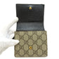 GUCCI Bifold Wallet 598587 leather black Double G Bicolor Medium Wallet Women Used Authentic